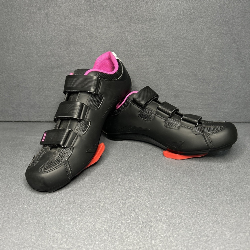 Tommaso Women's Size 10.5 Cycling‎ Shoes Black SPD Cleats EU 42 Road Bike